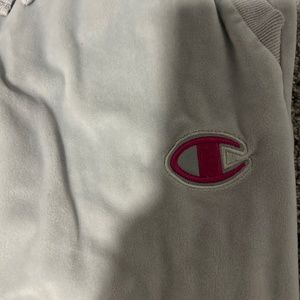 Gray champion, sweatpants